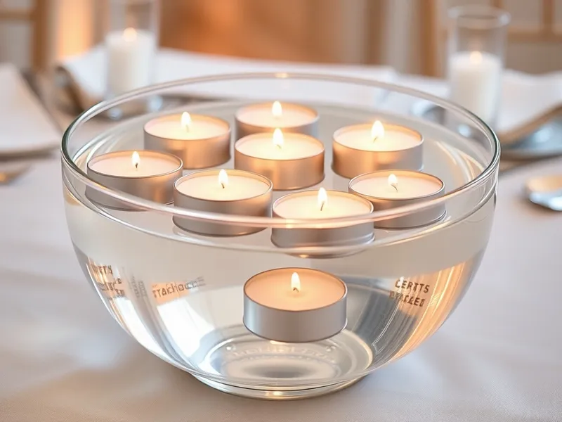 Bougie flottante événementiel coloris pastel, grossiste
